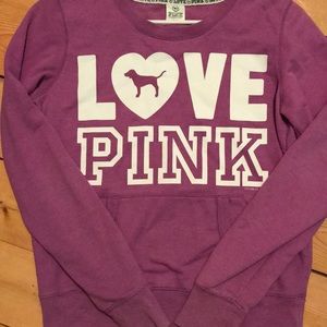 PINK VS purple crew neck